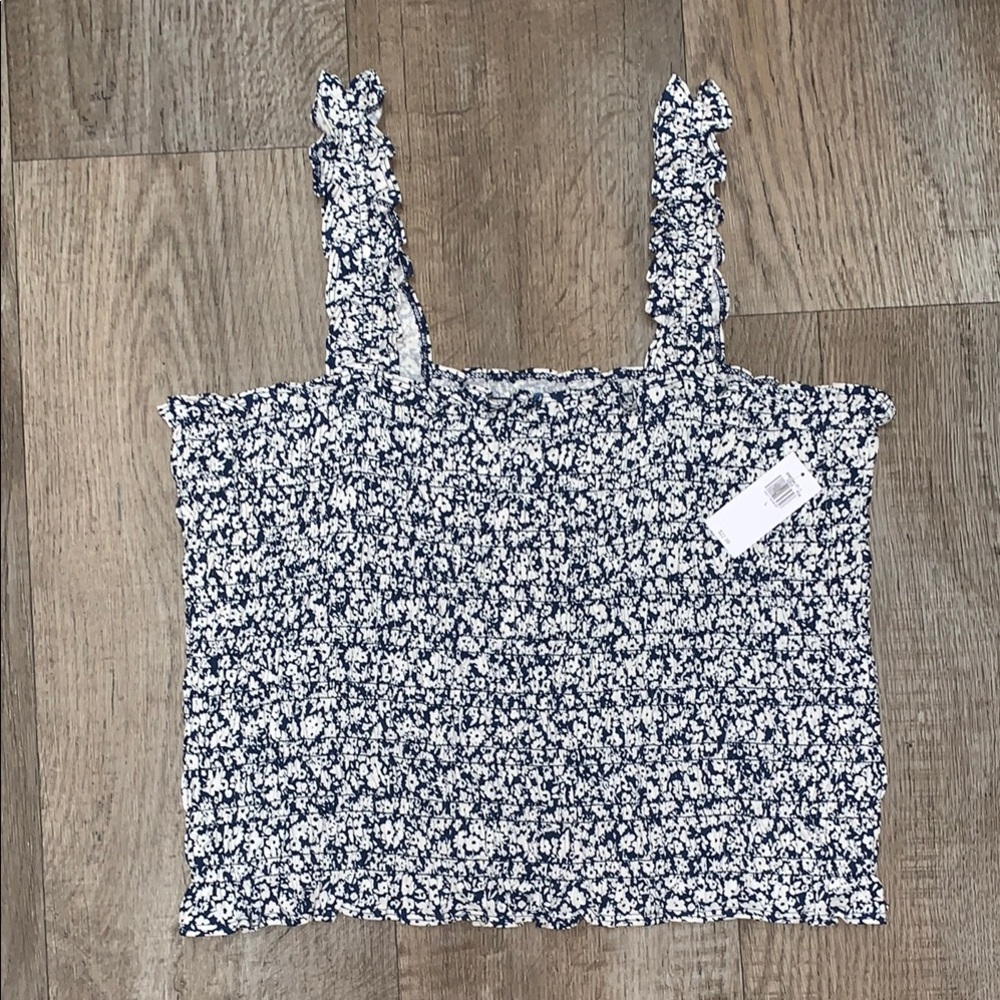Old Navy Smocked Floral Tank Top